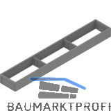 BLUM AMBIA-LINE Schubkastenrahmen schmal, NL650mm, Stahl Indiumgrau matt