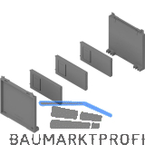 BLUM AMBIA-LINE Flaschenset, B100mm, Kunststoff Indiumgrau matt