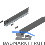 BLUM MERIVOBOX SET H�he N, BLUMOTION B, 40kg, NL 400, Oriongrau