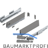 BLUM MERIVOBOX SET H�he M, BLUMOTION B, 40kg, NL 350, Indiumgrau