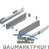 BLUM MERIVOBOX SET H�he M, BLUMOTION B, 40kg, NL 400, Indiumgrau