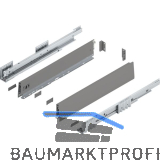 BLUM MERIVOBOX SET H�he M, BLUMOTION B, 40kg, NL 500, Indiumgrau