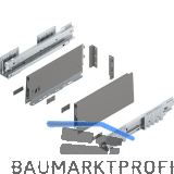 BLUM MERIVOBOX SET H�he K, BLUMOTION B, 40kg, NL 300, Indiumgrau