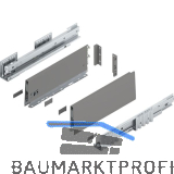 BLUM MERIVOBOX SET H�he K, BLUMOTION B, 40kg, NL 350, Indiumgrau