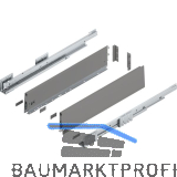 BLUM MERIVOBOX SET H�he K, BLUMOTION B, 40kg, NL 600, Indiumgrau