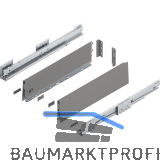 BLUM MERIVOBOX SET H�he K, BLUMOTION B, 70kg, NL 500, Indiumgrau