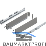 BLUM MERIVOBOX SET H�he K, BLUMOTION B, 70kg, NL 600, Indiumgrau