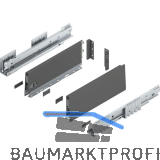 BLUM MERIVOBOX SET H�he K, BLUMOTION B, 40kg, NL 350, Oriongrau