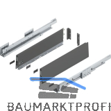 BLUM MERIVOBOX SET H�he K, BLUMOTION B, 40kg, NL 500, Oriongrau