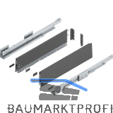 BLUM MERIVOBOX SET H�he K, BLUMOTION B, 40kg, NL 550, Oriongrau