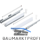 BLUM MERIVOBOX SET H�he E-Reling, BLUMOTION B, 40kg, NL 600, Seidenwei�