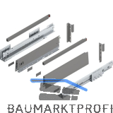 BLUM MERIVOBOX SET H�he E-Reling, BLUMOTION B, 40kg, NL 400, Indiumgrau