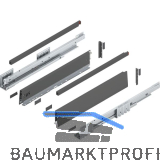 BLUM MERIVOBOX SET H�he E-Reling, BLUMOTION B, 40kg, NL 500, Oriongrau