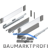 BLUM MERIVOBOX SET H�he E-Boxcover, BLUMOTION B, 40kg, NL 550, Indiumgrau