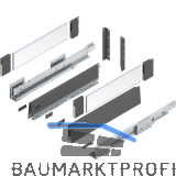 BLUM MERIVOBOX SET H�he E-Boxcover, BLUMOTION B, 40kg, NL 450, Oriongrau