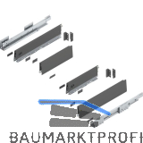 BLUM MERIVOBOX Sp�lenauszug SET H�he M, BLUMOTION B, 40kg, NL 450, Oriongrau