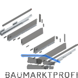 BLUM MERIVOBOX Sp�lenauszug SET H�he E-Reling,BLUMOTION B,40kg,NL 550,Indiumgrau