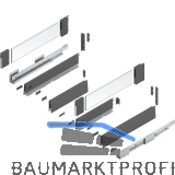 BLUM MERIVOBOX Sp�lenauszug SET H�he E-Boxcover BLUMOTION B,40kg,NL500,Oriongrau