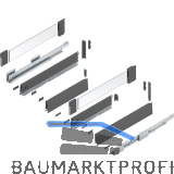 BLUM MERIVOBOX Sp�lenauszug SET H�he E-Boxcover BLUMOTION B,40kg,NL550,Oriongrau