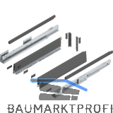BLUM MERIVOBOX M�llauszug SET H�he E-Reling, BLUMOTION B, 70kg,NL 550,Oriongrau