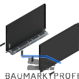 BLUM LEGRABOX pure Zarge H�he F, NL 400, Carbonschwarz-matt