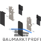 BLUM LEGRABOX Fronthalter Innenschubkasten H�he K, Carbonschwarz-matt