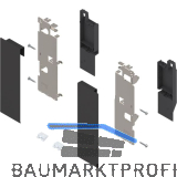 BLUM LEGRABOX Fronthalter Innenauszug mit Reling H�he C, Carbonschwarz