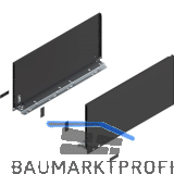 BLUM LEGRABOX pure SET H�he F, BLUMOTION S, 70Kg, NL 600, Carbonschwarz