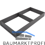 BLUM AMBIA-LINE Schubkastenrahmen breit, NL550mm, Stahl Carbonschwarz matt