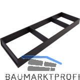 BLUM AMBIA-LINE Schubkastenrahmen breit, NL650mm, Stahl Carbonschwarz matt
