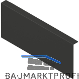 BLUM AMBIA-LINE Holzr�ckwandadapter. H�he K, B242 mm, Stahl Carbonschwarz