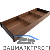 BLUM AMBIA-LINE Schubkastenrahmen breit, NL650mm, B200mm, Tennessee Nuss