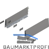BLUM MERIVOBOX Zarge H�he M, NL 300, Indiumgrau-matt