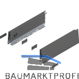 BLUM MERIVOBOX Zarge H�he M, NL 300, Oriongrau-matt