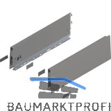 BLUM MERIVOBOX Zarge H�he K, NL 400, Indiumgrau-matt