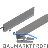 BLUM MERIVOBOX Zarge H�he K, NL 600, Indiumgrau-matt