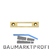 JUNIE Schlie�blech eckig, 60x12 mm, Stahl vermessingt