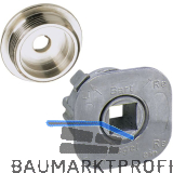 JUNIE 7616 Vierkantnuss ASS Schlie�einsatz, 7 mm, Zink roh