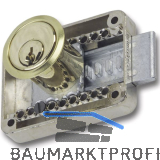 JUNIE 2828 Zylinder-Kastenschloss Sperre BN 0101, Zylinder Messing poliert