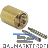 JUNIE 7638 ASS Verl�ngerung f�r Zylindereinsatz L 17 mm, Messing blank