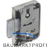 JUNIE 772 Bart-Kastenschloss, Dornma� 25 mm, Stahl vernickelt