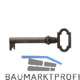 JUNIE M�belschl�ssel 1, Bartbreite 6 mm, Barth�he 8 mm, br�niert