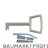 JUNIE M�belschl�ssel 3, Bartbreite 8 mm, Barth�he 8 mm, vernickelt