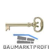 JUNIE M�belschl�ssel 4, Bartbreite 8 mm, Barth�he 8 mm, vermessingt