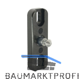 PS SOLO Frontal-Schlie�teil f�r Schiebet�re, Zamak/Stahl schwarz