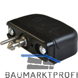 PS SOLO Schlie�teil Latch 74 3D f�r Lade, Dreht�re, Stahl/Kunststoff schwarz