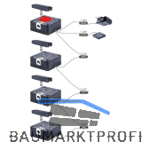 PS SOLO Elektronikschloss Set - 4 Fronten, 125 kHz, Zamak/Kunststoff schwarz
