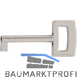 M�belschl�ssel Linz eckig Reide X, L�nge 45 mm, Zinkdruckguss nickel