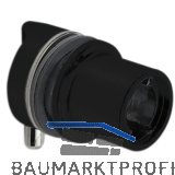 HEKNA Zylinder-Glast�rschloss 6010, Zamak schwarz