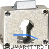 JUNIE 7449 Zylinder-Fallen-Kastenschloss Dornma� 25 mm, Messing vernickelt